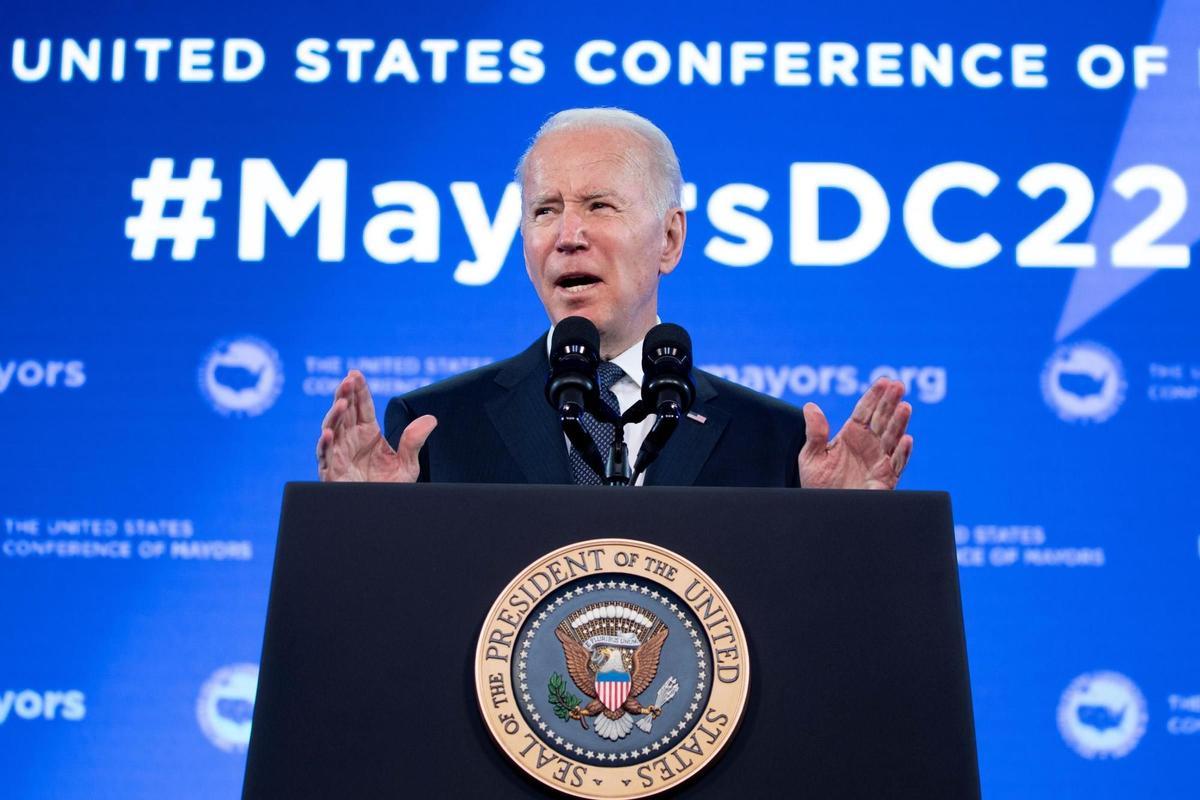 El presidente norteamericano, Joe Biden, durante una conferencia en Washington el pasado 21 de enero. 