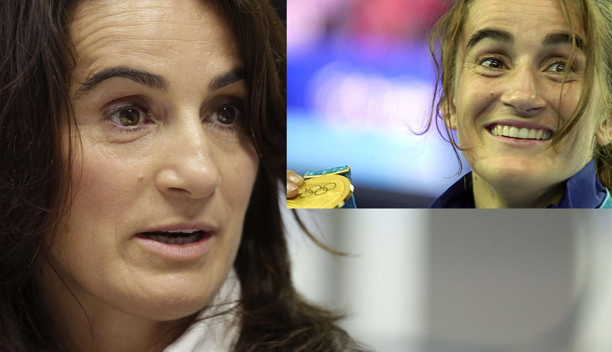 Isabel Fernández, actual vicepresidenta del COE, junto a una imagen de su Oro en judo en los JJOO de Sídney 2000. Isabel Fernández, actual vicepresidenta del COE, junto a una imagen de su Oro en judo en los JJOO de Sídney 2000.