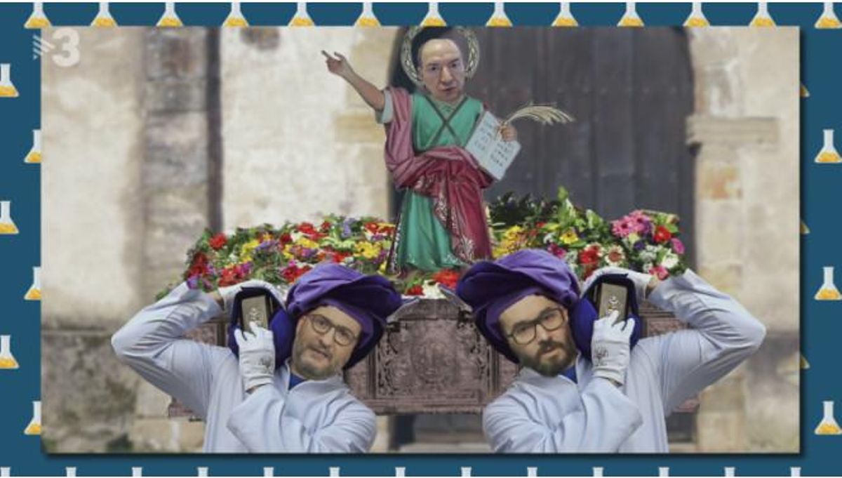 Los devotos costaleros de Sant Chis (TV3). Los devotos costaleros de Sant Chis (TV3).