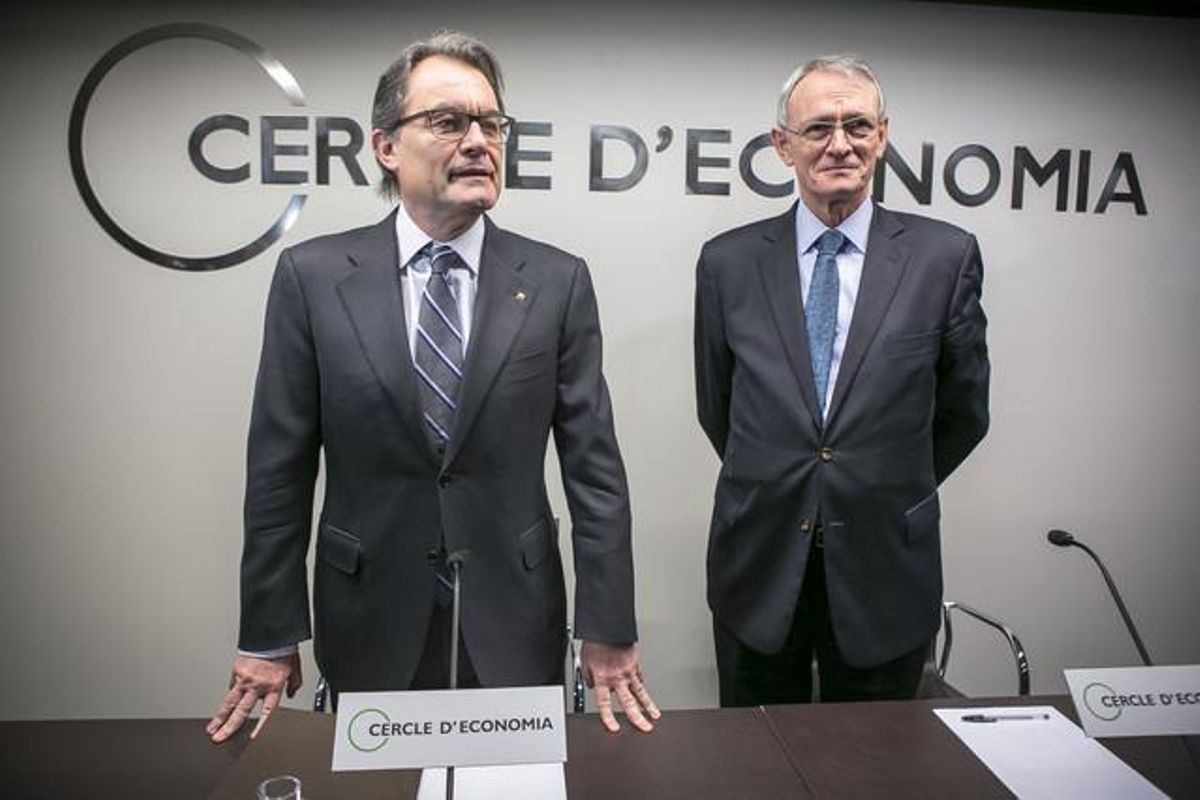 Artur Mas y Antón Costas, en un acto del Cercle d’Economia. Artur Mas y Antón Costas, en un acto del Cercle d’Economia.