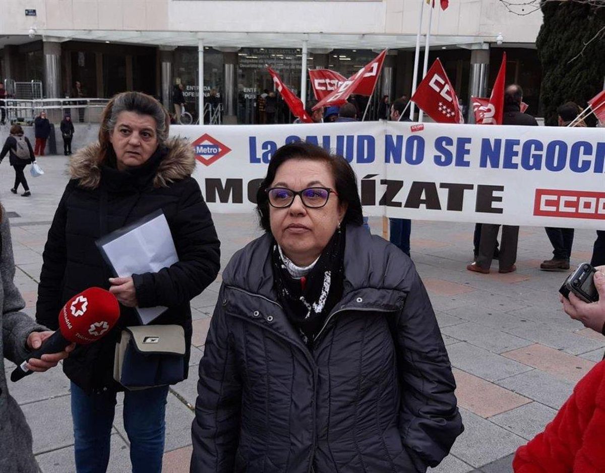 Eugenia Martín, viuda de una víctima de amianto de Metro de Madrid. Eugenia Martín, viuda de una víctima de amianto de Metro de Madrid.