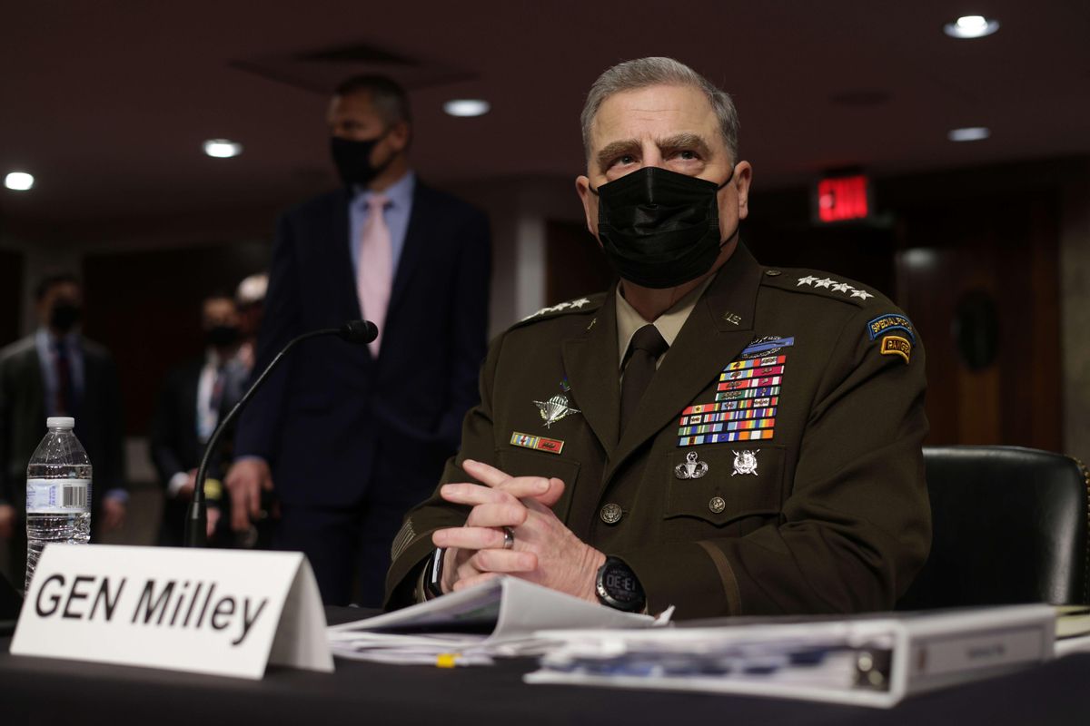 El jefe del Estado Mayor del Ejército de Estados Unidos, el general Mark Milley, este martes en comité del Senado. El jefe del Estado Mayor del Ejército de Estados Unidos, el general Mark Milley, este martes en comité del Senado.