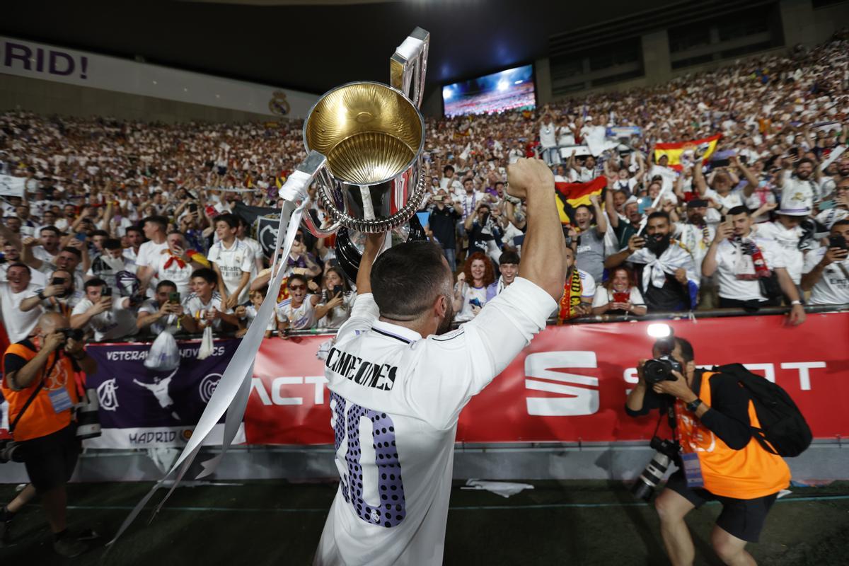 Celebración del Real Madrid tras conquistar la Copa del Rey FOTOS