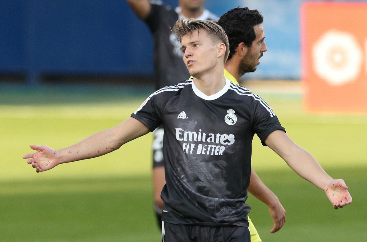 Odegaard durante un partido con el Real Madrid. Odegaard durante un partido con el Real Madrid.