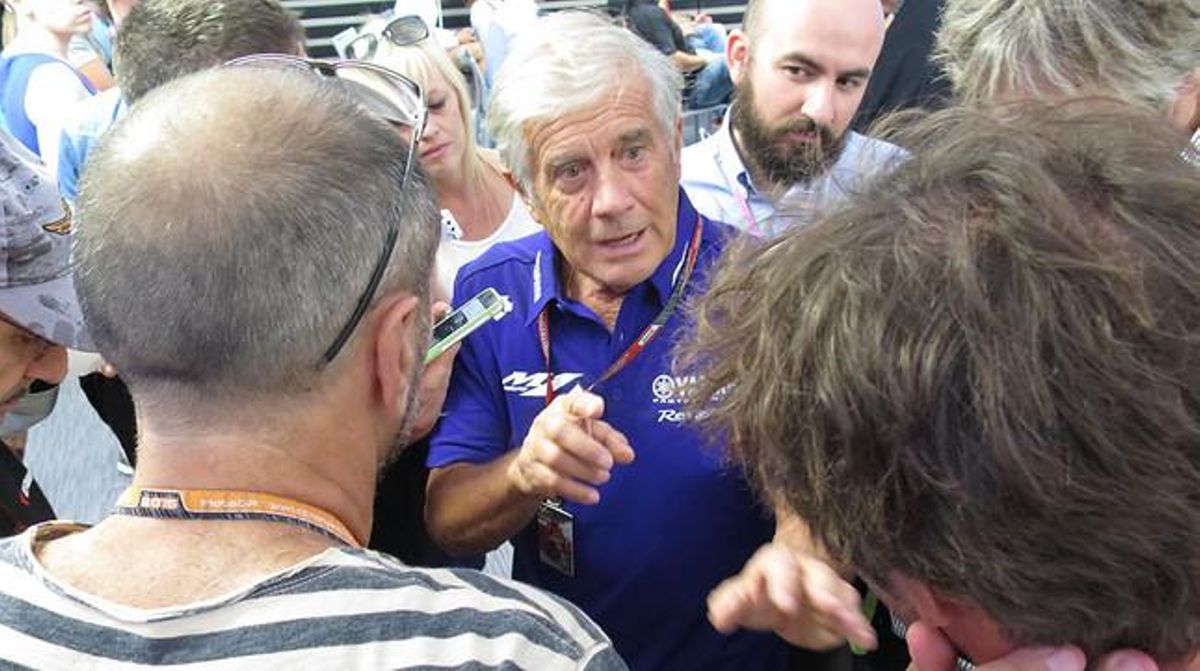 El mítico piloto Giacomo Agostini, en Misano. El mítico piloto Giacomo Agostini, en Misano.