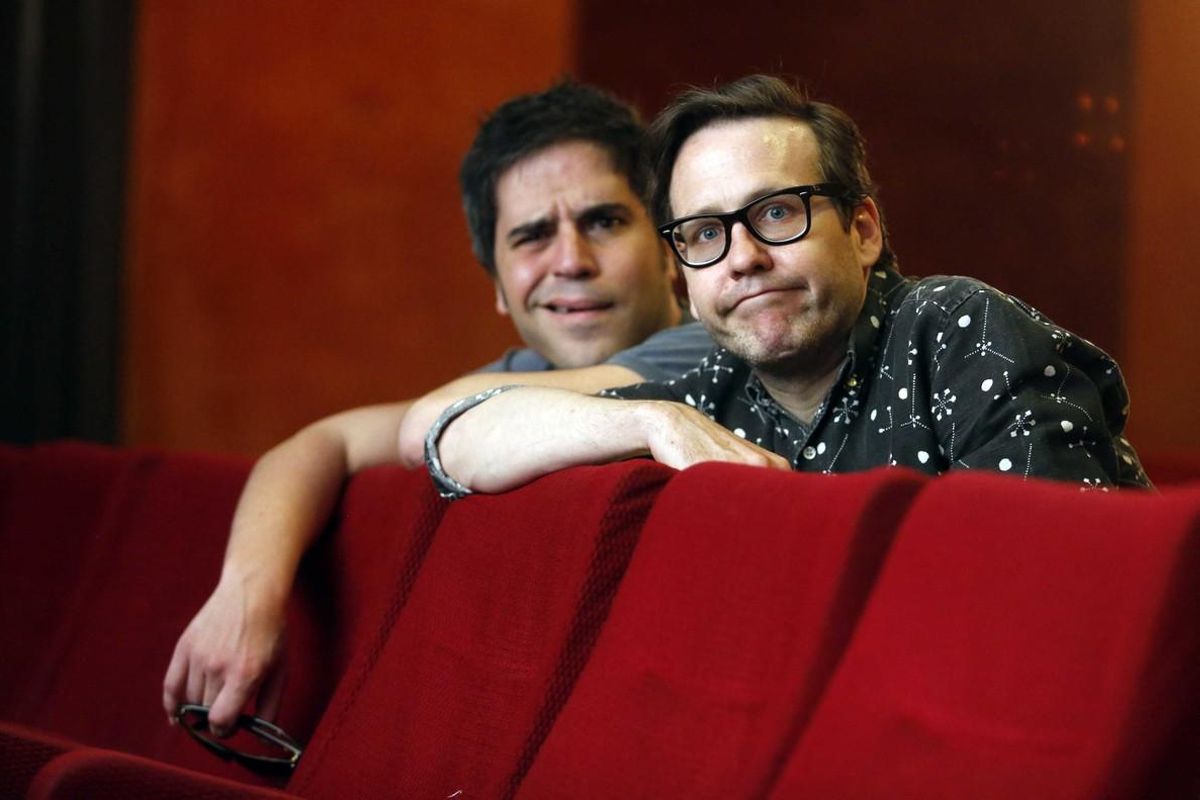 Ernesto Sevilla y Joaquín Reyes, en junio del 2015 en Madrid. Ernesto Sevilla y Joaquín Reyes, en junio del 2015 en Madrid.