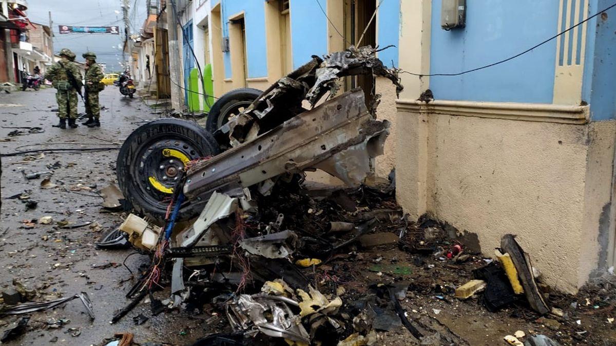 El coche bomba en Colombia.