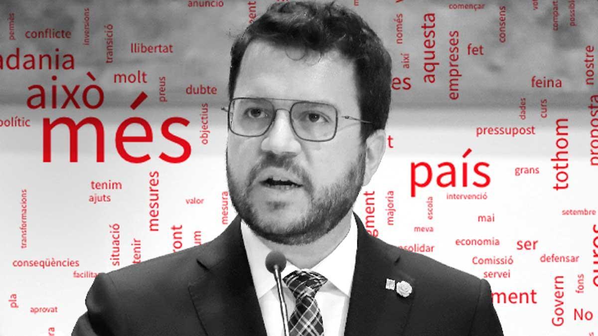 Menos 'independencia' y más 'referéndum': así han cambiado los discursos de Pere Aragonès