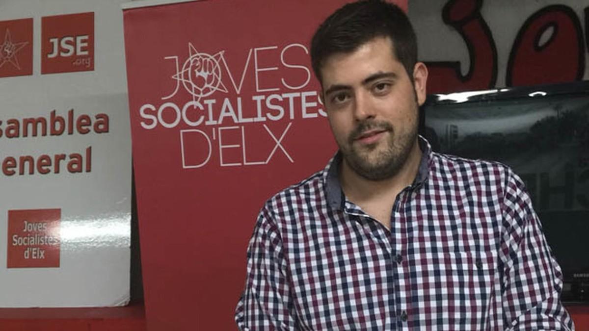  El secretario general de Joves Socialistes de Elche (Alicante), Alejandro Díaz Chaves.