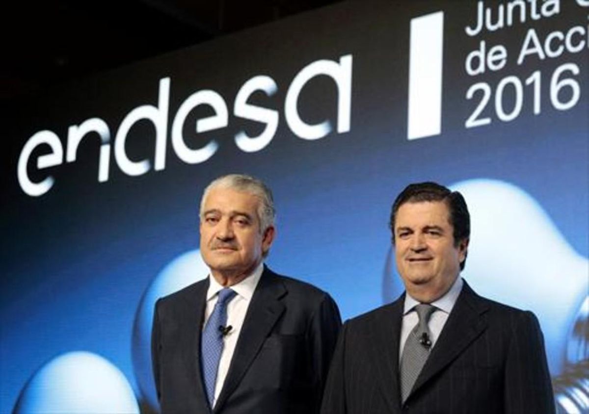 José Damián Bogas y Borja de Prado, consejero delegado y presidente de Endesa, el pasado mes de abril. José Damián Bogas y Borja de Prado, consejero delegado y presidente de Endesa, el pasado mes de abril.
