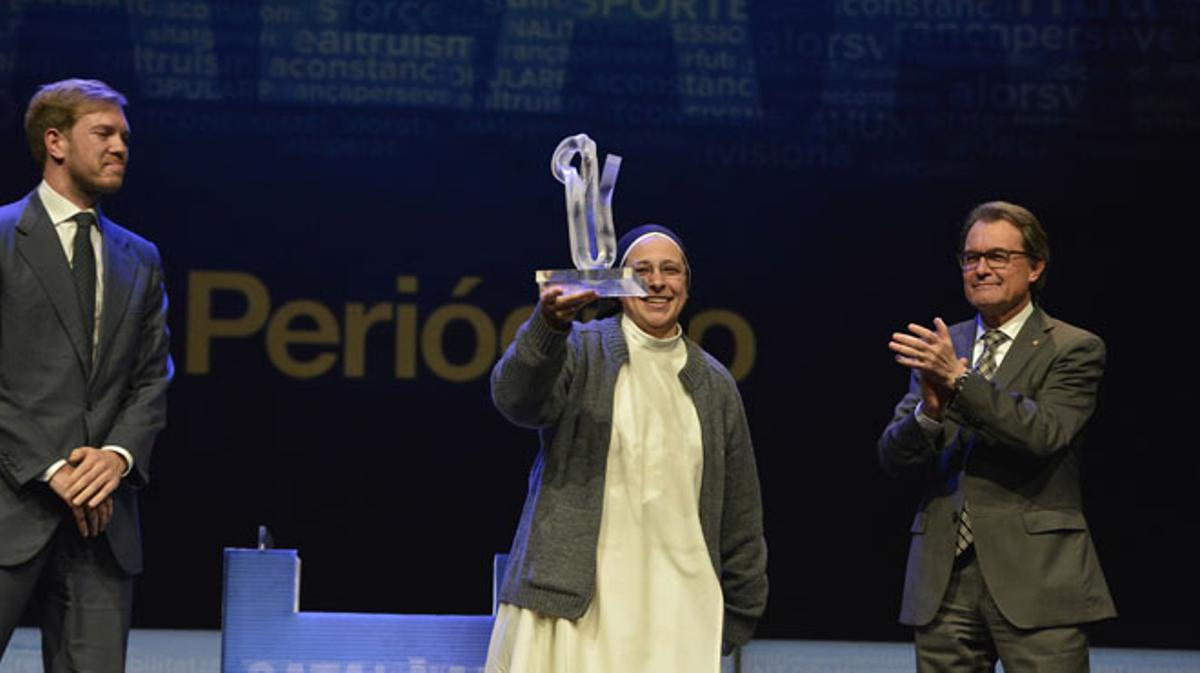 Lucía Caram ganadora del premio Català de l’Any 2014.