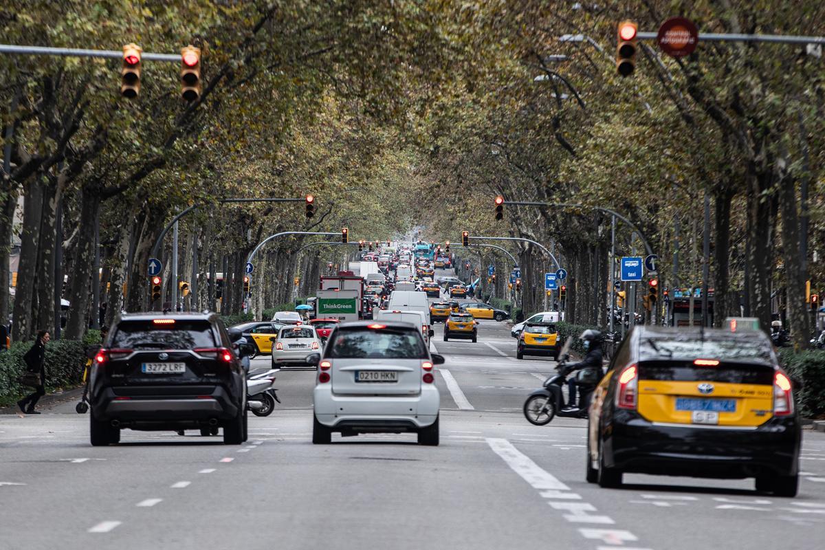 Una calle de Barcelona.