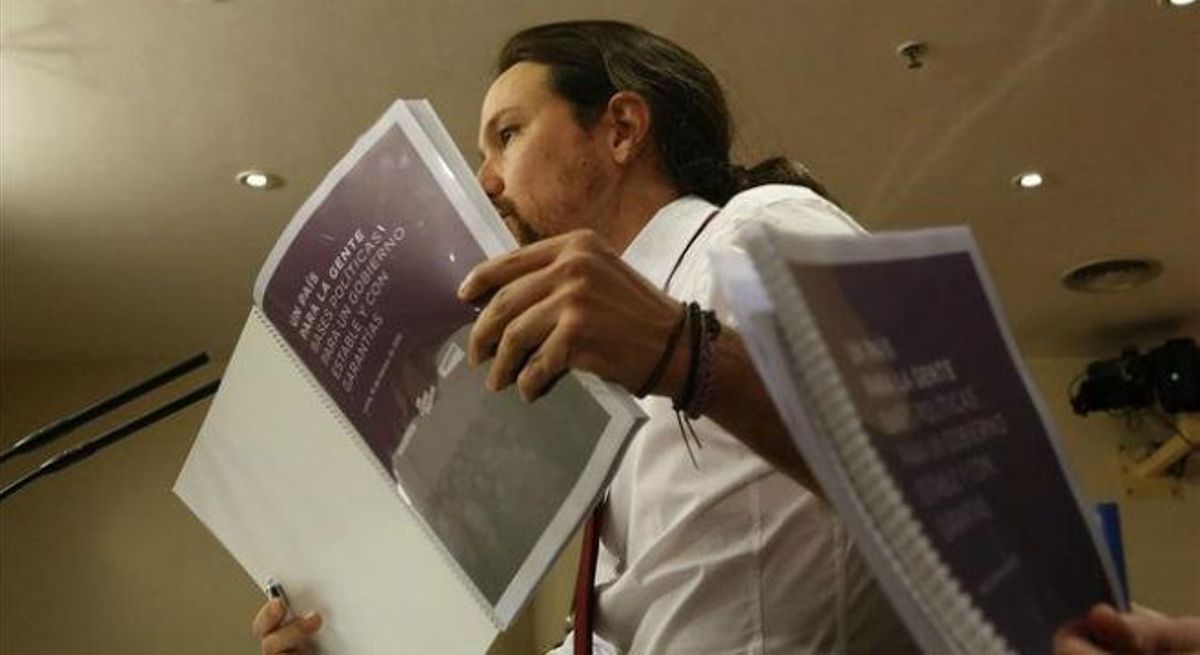Podemos fija el referéndum como "imprescindible" Podemos fija el referéndum como "imprescindible"
