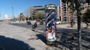 Columna de libre expresión en Barcelona