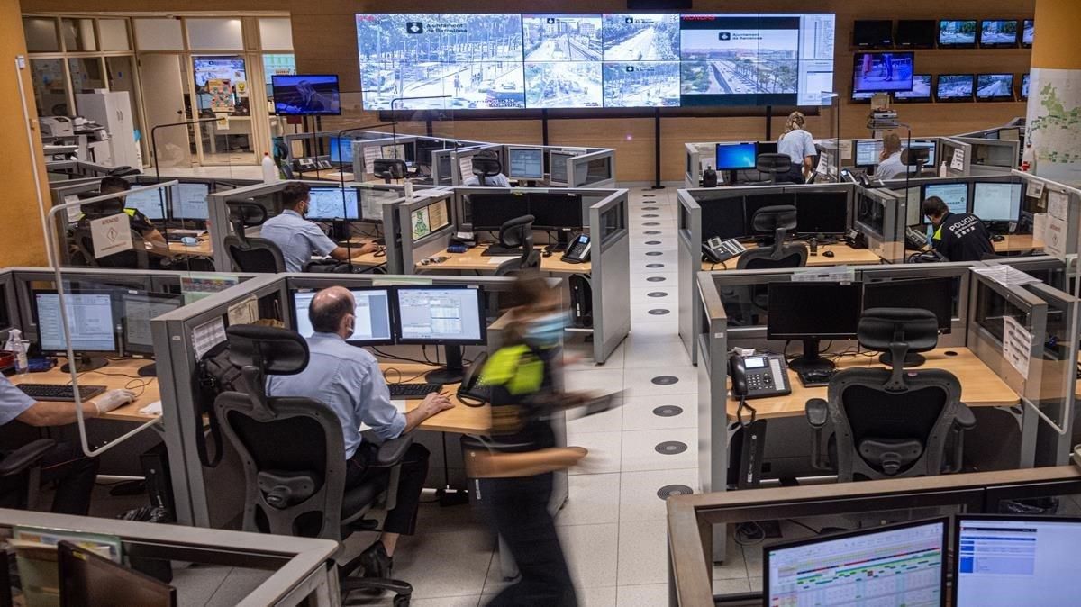 La sala de control regional desde la que se coordinó la búsqueda. La sala de control regional desde la que se coordinó la búsqueda.