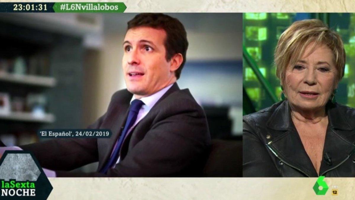 Los dardos de Celia Villalobos a Pablo Casado en 'LaSexta Noche': "Votaré al PP aunque no me gusten los que estén"