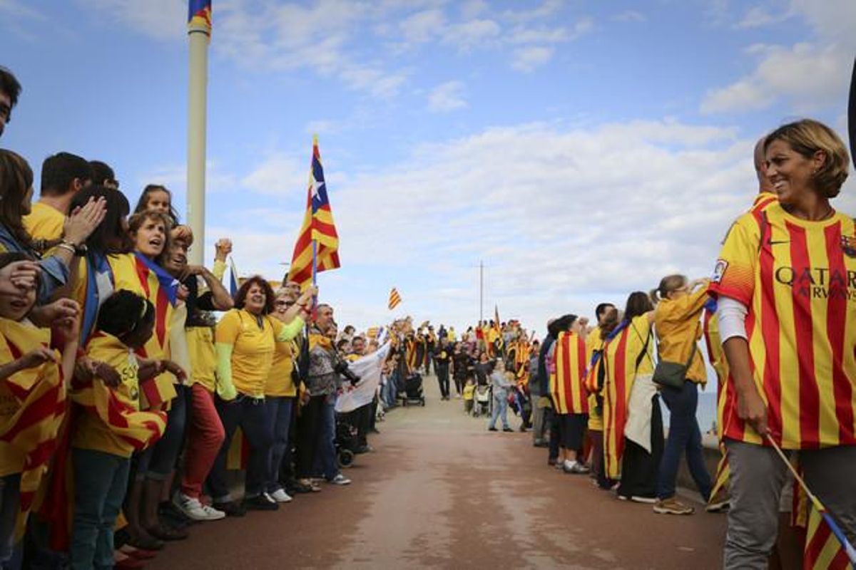 Foto de la cadena humana del pasado 11 de septiembre. Foto de la cadena humana del pasado 11 de septiembre.