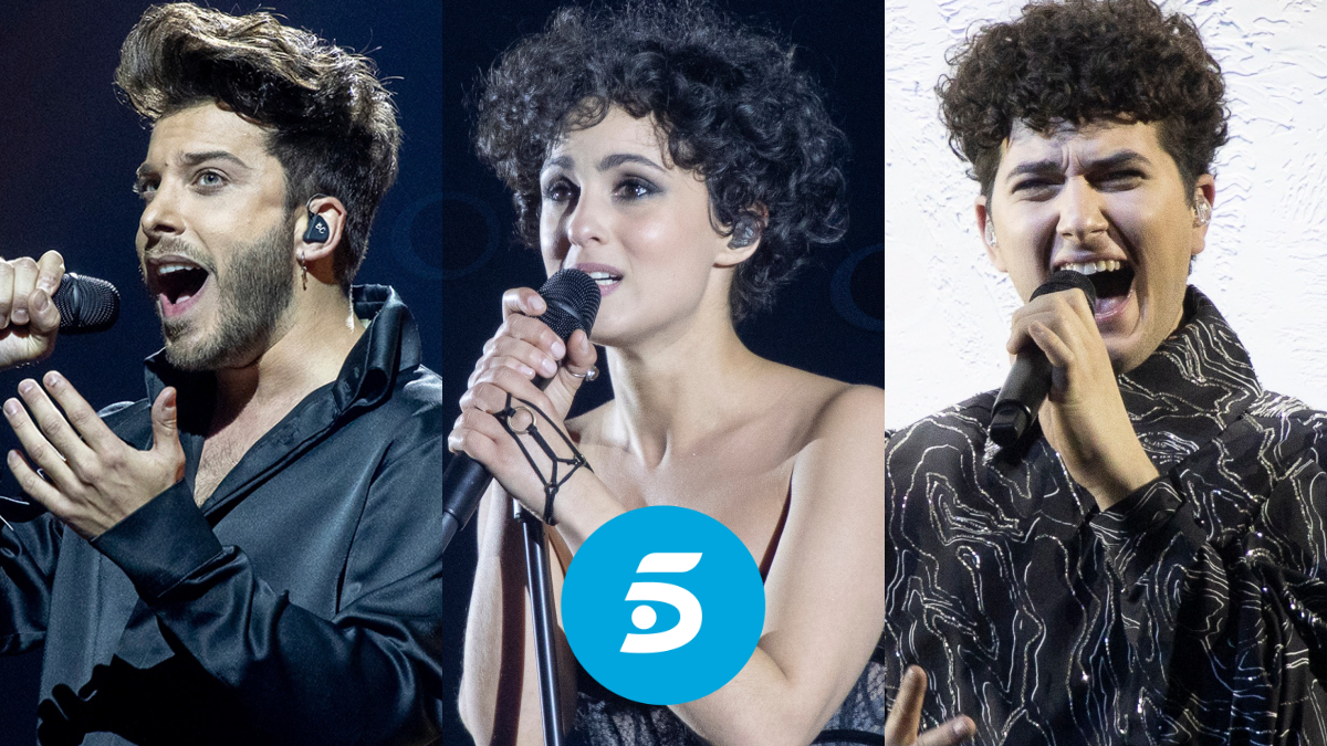 Blas Cantó, Barbara Pravi y Gjon’s Tears, participantes de Eurovisión 2021 e invitados en la entrevista de Rocío Carrasco en Telecinco. Blas Cantó, Barbara Pravi y Gjon’s Tears, participantes de Eurovisión 2021 e invitados en la entrevista de Rocío Carrasco en Telecinco.