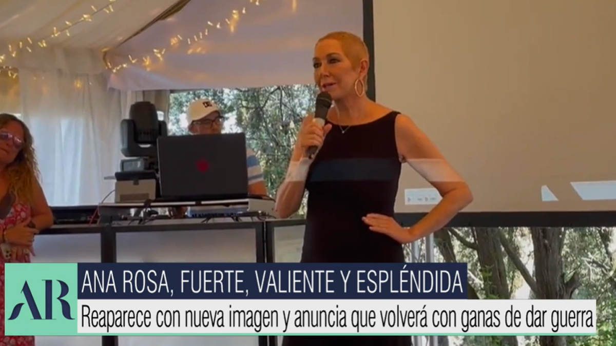Así fue el discurso de Ana Rosa ante sus compañeros de programa: "Ya estoy aquí" Así fue el discurso de Ana Rosa ante sus compañeros de programa: "Ya estoy aquí"