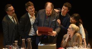Un momento de ‘Justícia’, obra de Guillem Clua cancelada en el TNC tras decretarse el estado de alarma cuando tenía el 90% del aforo vendido.