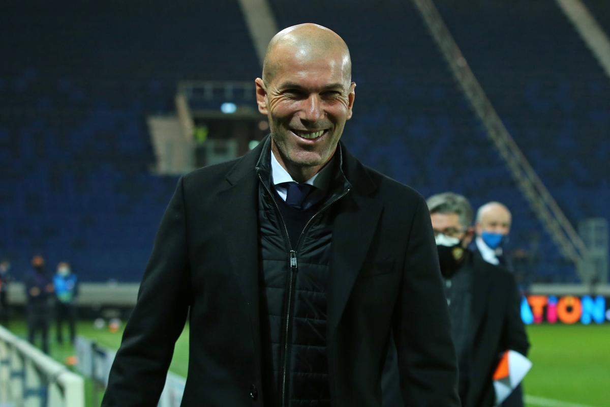 El técnico del Madrid, Zinedine Zidane, tras la última victoria de su equipo.