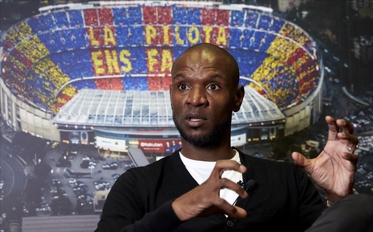 Eric Abidal, en una imagen en las oficinas del Barça Eric Abidal, en una imagen en las oficinas del Barça