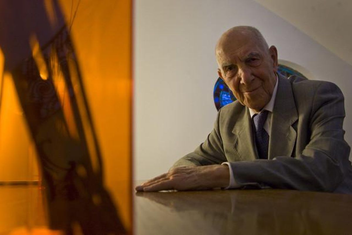 Stéphane Hessel, durante una entrevista para ’Dominical’, en Madrid. Stéphane Hessel, durante una entrevista para ’Dominical’, en Madrid.