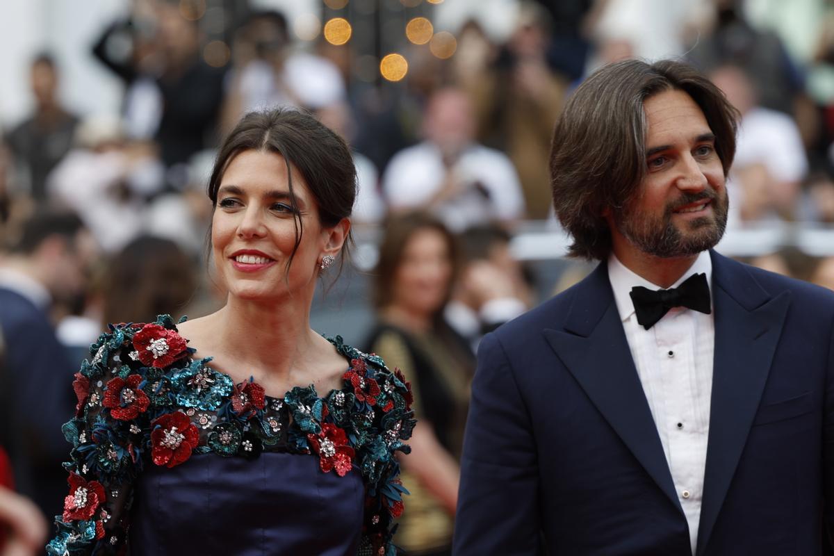Carlota Casiraghi y su marido, el productor de cine Dimitri Rassam, en el festival de Cannes, el pasado 16 de mayo de 2023.