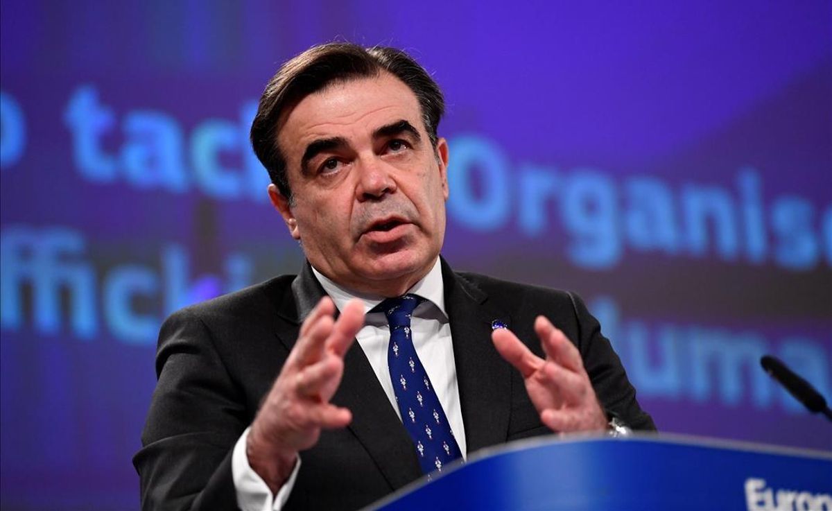 Margaritis Schinas, uno de los vicepresidentes de la Comisión Europea. Margaritis Schinas, uno de los vicepresidentes de la Comisión Europea.