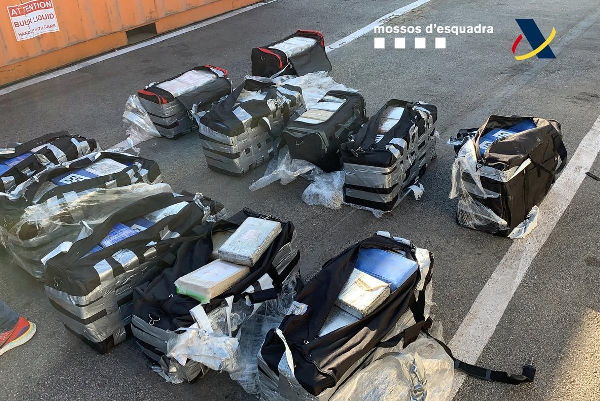 Imagen de otro alijo de 500 kilos de cocaína incautada en el puerto de Barcelona.