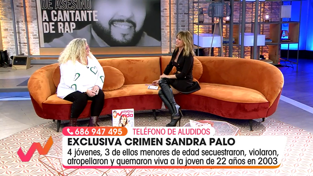 Críticas a 'Viva la vida' por entrevistar a uno de los asesinos de Sandra Palo con su madre en plató