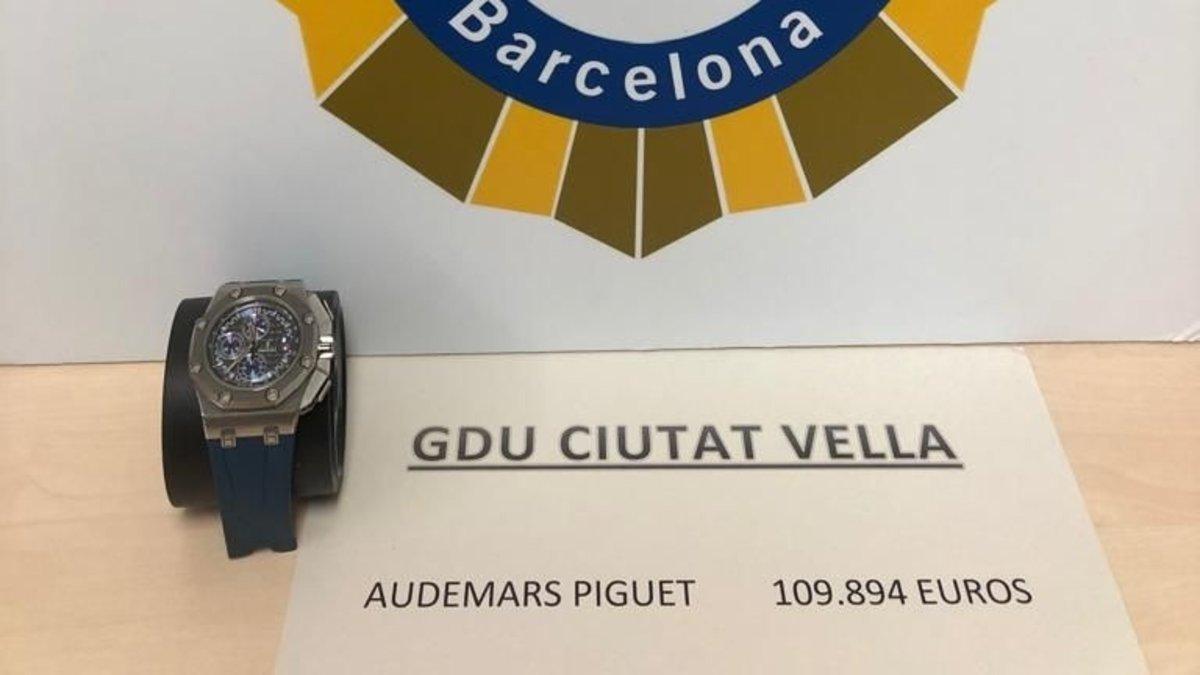 La Guàrdia Urbana recupera un rellotge de 100.000 euros a Barcelona