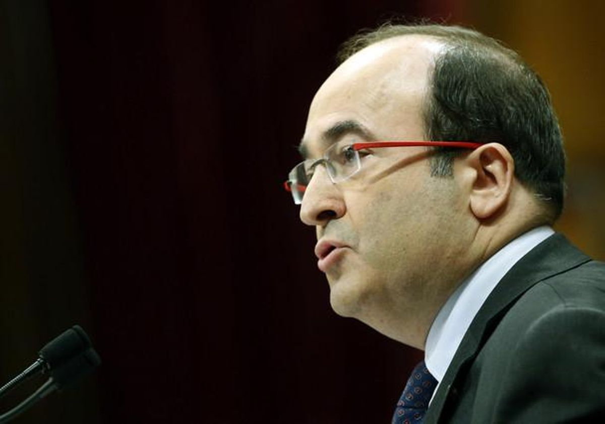 El líder del PSC, Miquel Iceta, en el Parlament. El líder del PSC, Miquel Iceta, en el Parlament.