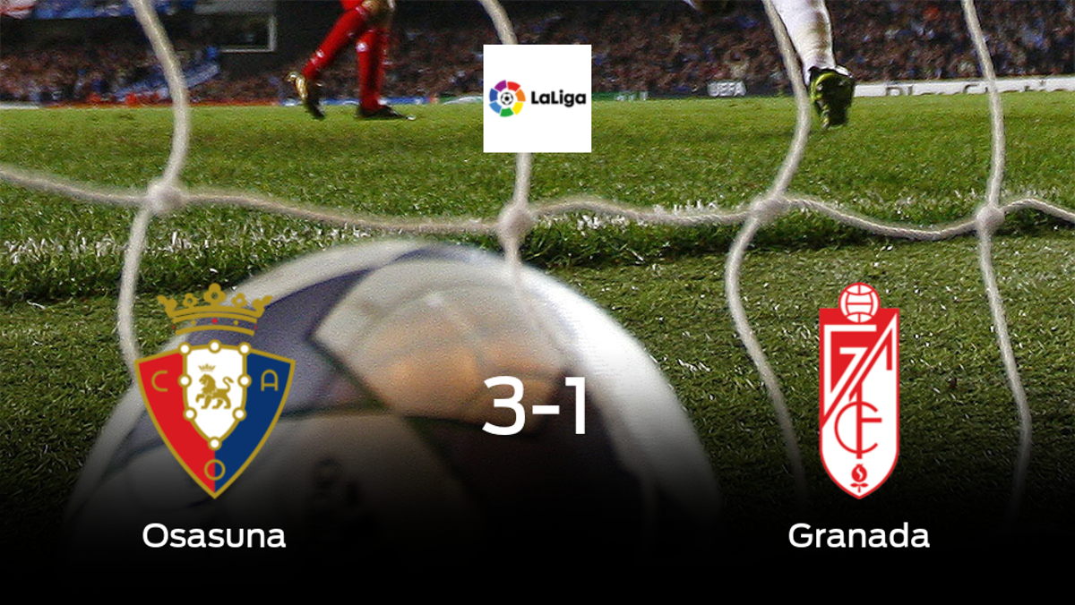 Osasuna vence 3-1 en casa al Granada Osasuna vence 3-1 en casa al Granada