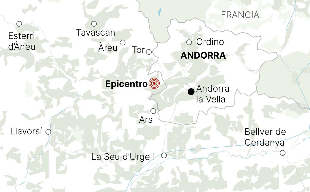 Un terremoto de magnitud 3,6 sacude el Alt Urgell y Andorra Un terremoto de magnitud 3,6 sacude el Alt Urgell y Andorra