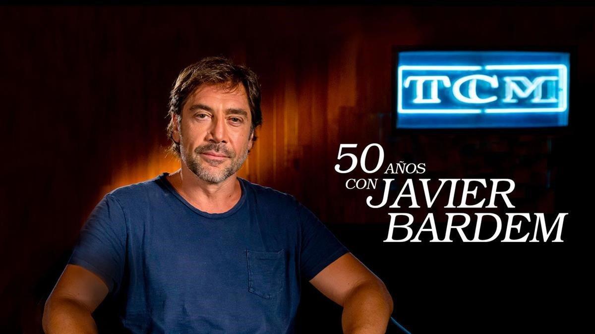 Javier Bardem, entrevistado por el canal TCM con motivo de su 50 cumpleaños. 