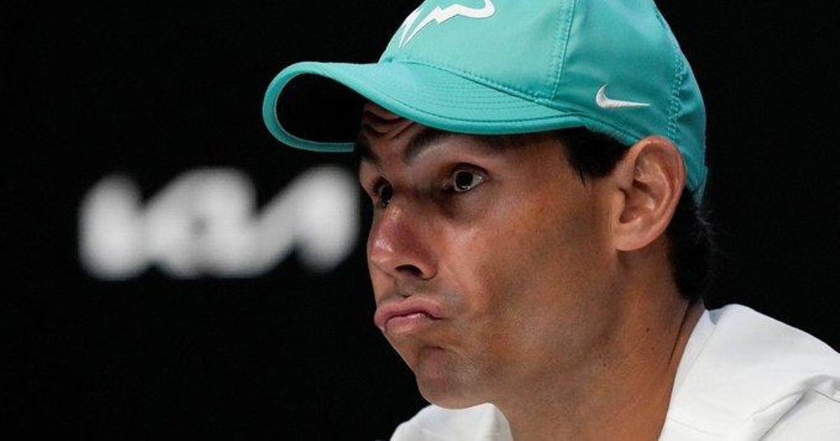 Nadal en la rueda de prensa. Nadal en la rueda de prensa.