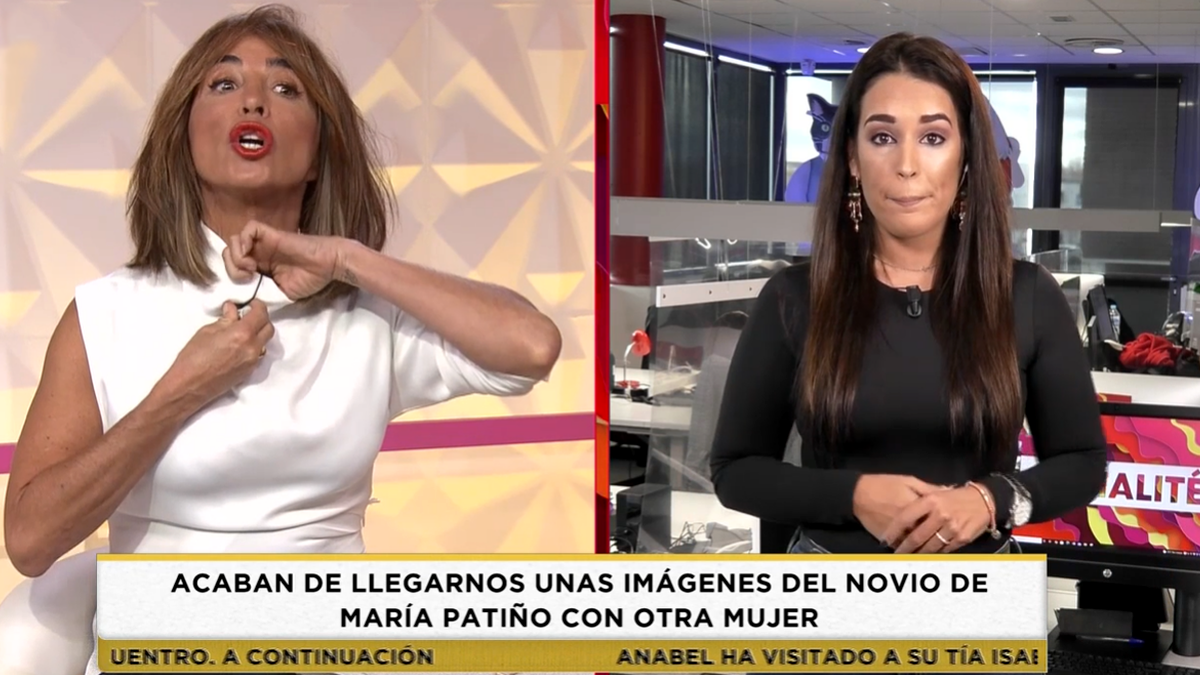 María Patiño se va del plató de 'Socialité' por una broma del programa sobre su "novio"