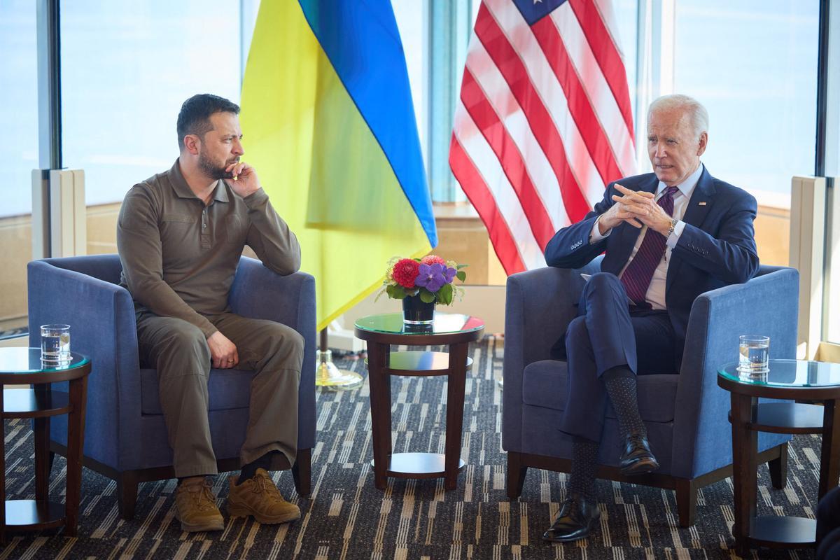 Reunión Joe Biden y Volodymyr Zelensky