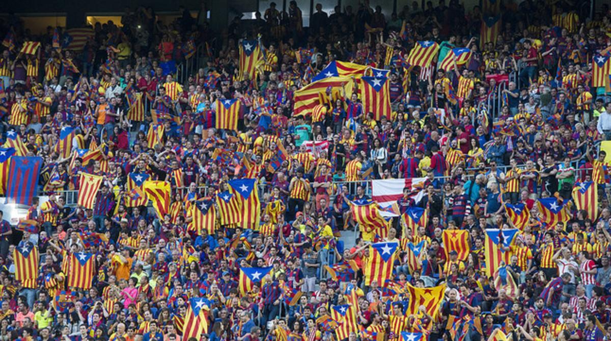 Un jutge de Madrid avala l'exhibició d'estelades en la final de Copa