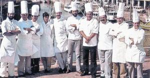 Los chefs que revolucionaron la cocina vasca, en San Sebastián en 1981.