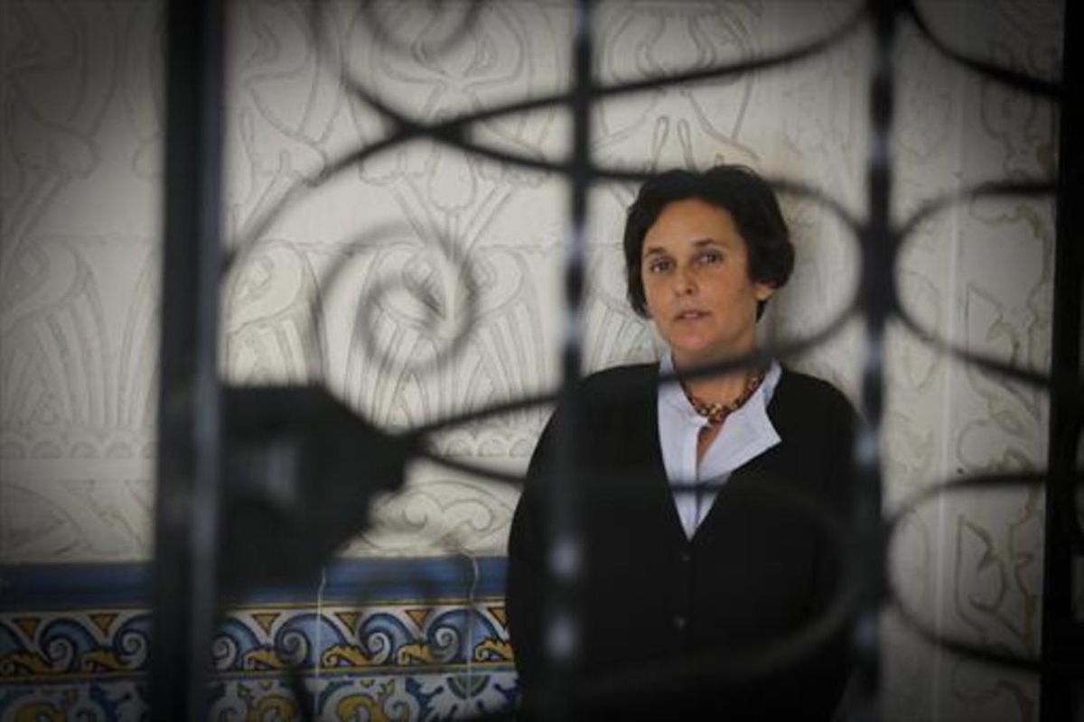 Gabriella (Biella) Coleman, en el Palau Macaya, donde dictó una conferencia esta semana. Gabriella (Biella) Coleman, en el Palau Macaya, donde dictó una conferencia esta semana.