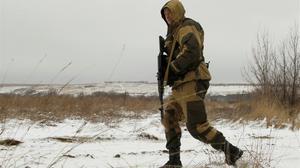 Un soldado prorruso, en la región ucraniana de Lugansk.