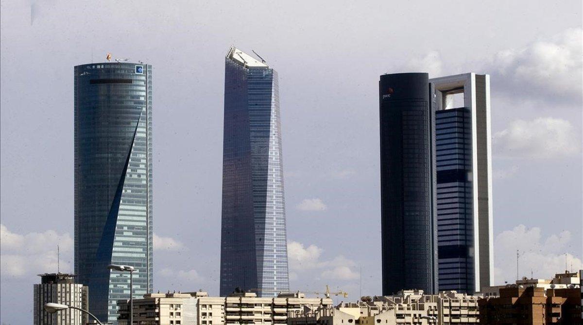 Vista de las torres de Madrid, donde tienen su sede algunas de las principales firmas de consultoría.