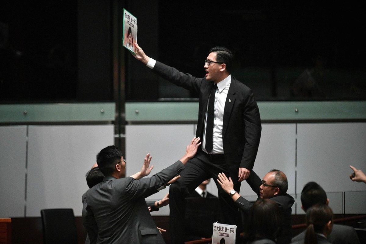 El diputado opositor Lam Cheuk-ting, en una imagen de archivo. El diputado opositor Lam Cheuk-ting, en una imagen de archivo.