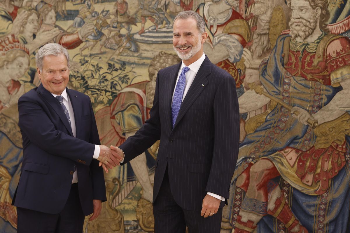 El rey Felipe se reúne con el presidente de Finlandia, Sauli Väinämö Niinistö. El rey Felipe se reúne con el presidente de Finlandia, Sauli Väinämö Niinistö.