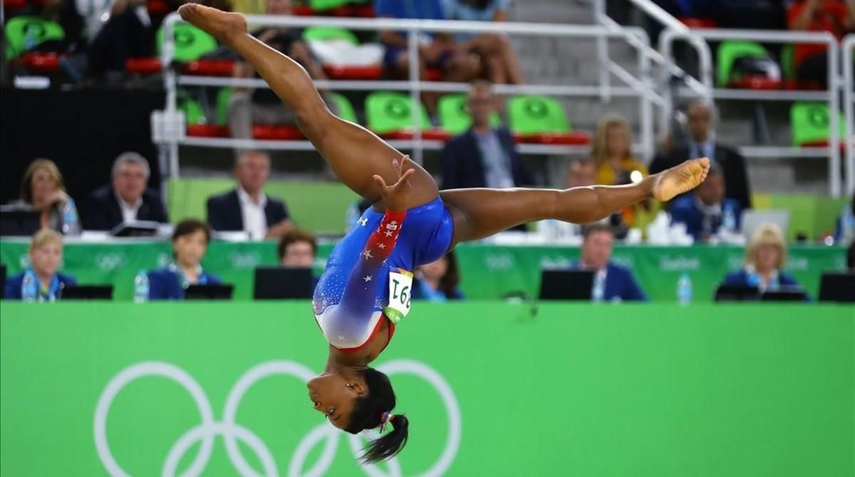 Simone Biles en los pasado Juegos Olímpicos de Río. Simone Biles en los pasado Juegos Olímpicos de Río.