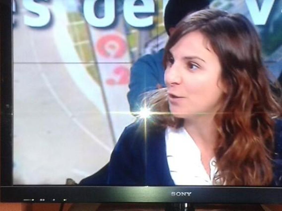 Beatriz Garrote, la presidenta de las víctimas del metro de Valencia, esta mañana en el plató de Canal 9. Beatriz Garrote, la presidenta de las víctimas del metro de Valencia, esta mañana en el plató de Canal 9.