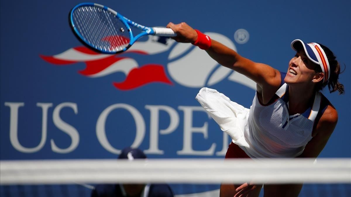 Muguruza debuta con una paliza en el Abierto de EEUU Muguruza debuta con una paliza en el Abierto de EEUU