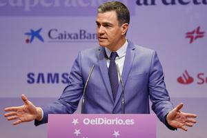 El presidente del Gobierno, en la inauguración de la jornada sobre fondos europeos organizada por eldiario.es.